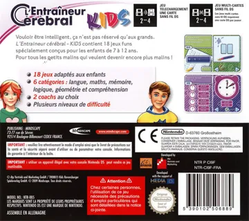 Entraineur Cerebral, L' - Kids (France) box cover back